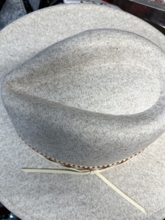 Free People One Size New Wide-Brim Fedora with Decorative Band